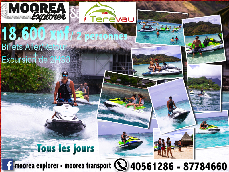 Package Jet Ski Moorea Explorer Terevau